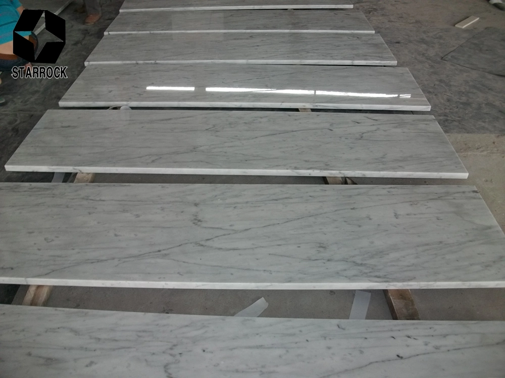 Carrara White Marble Slab for Floor Interior and Exterior Wall